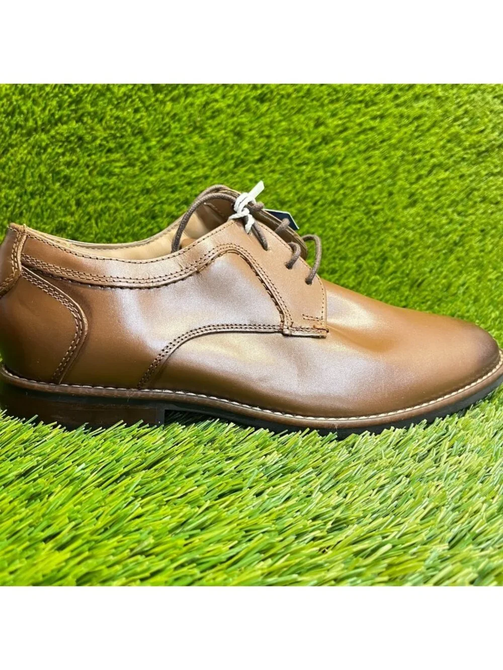 Nunn Bush Westwood Mens Size 8 Brown Casual Classic Plain Toe Oxford Dress Shoes